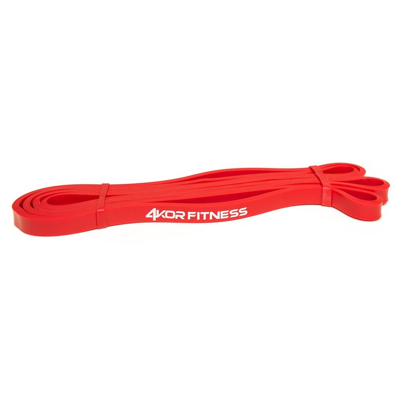 Pull Up Assist Band by 4KOR Fitness Heavy Duty 41" Resistance Loop Band for Mobility, Crossfit, Weightlifting, Therapy, Home or Gym Workouts and More (Fury Red - 15 to 35 Pounds - 0.5 inches)