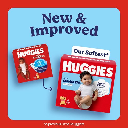 Huggies Newborn Diapers - Little Snugglers for Babies Up to 10 lbs | 31 Count Pack