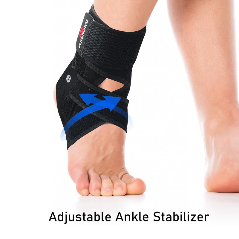 2 Pack Ankle Brace With Side Stabilizers,Ankle Sprain Brace for Men & Women Injury Recovery,Joint Pain Relief,Ankle Support for Running Volleyball Basketball (Medium)