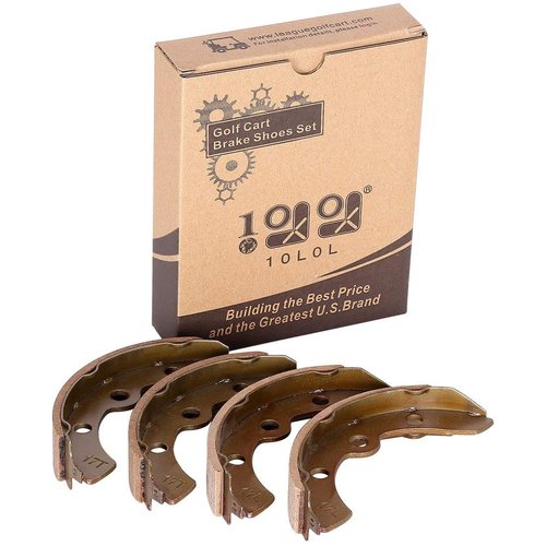 Golf Cart Brake Shoes for Club Car DS 1995-up,Club Car Precedent 2004 up,Yamaha G1 G2 G8 G9 Golf Cart, EZGO 1986.5-1996 OEM# 1018232-01 (2 Short, 2 Long)