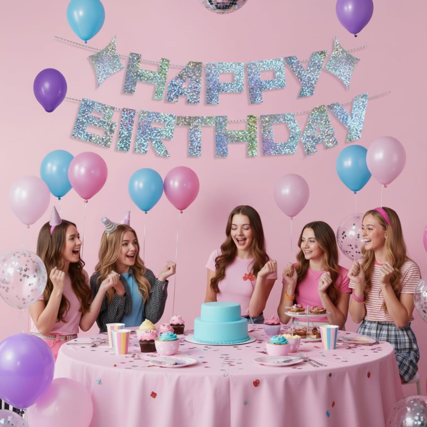 Tinlade K-Pop Birthday Banner - Happy Birthday Decoration for Korean Pop Fans | Party Decor