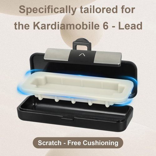 Hard Protective Case for Kardia Mobile 6L & 6L Max – Shockproof, Waterproof, Scratch-Resistant, with Silicone Inner Pad for Kardia Mobile EKG Monitor Case