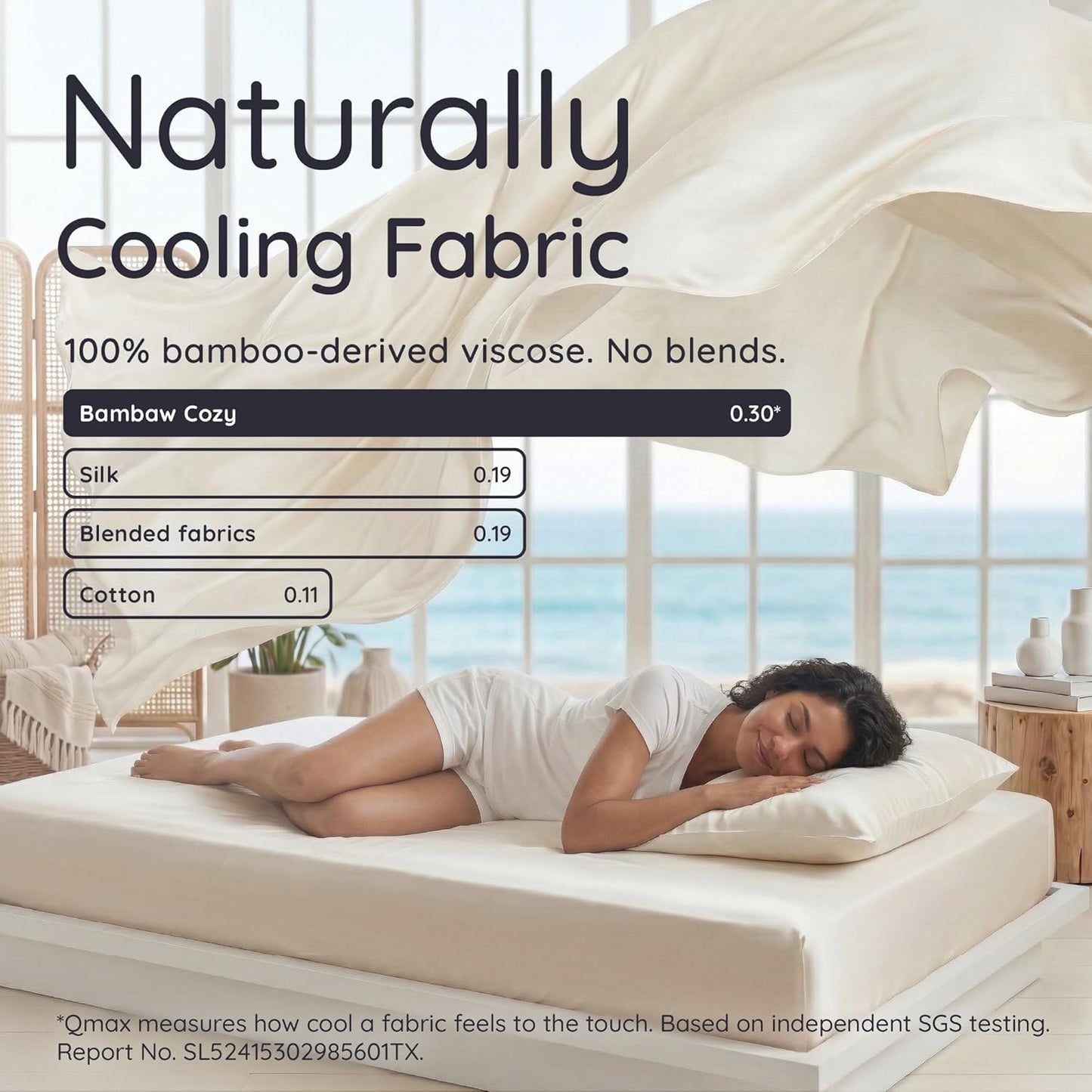 Bambaw Bamboo Sheets Set - 100% Viscose Cooling Queen Size | Super Soft, Deep Pocket, Charcoal