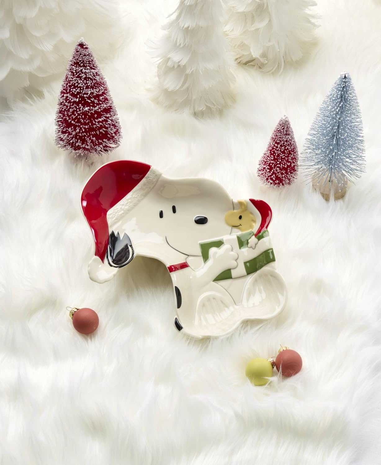 Lenox Snoopy Christmas Candy Dish - Festive Holiday Decor for Entertaining | Perfect Gift