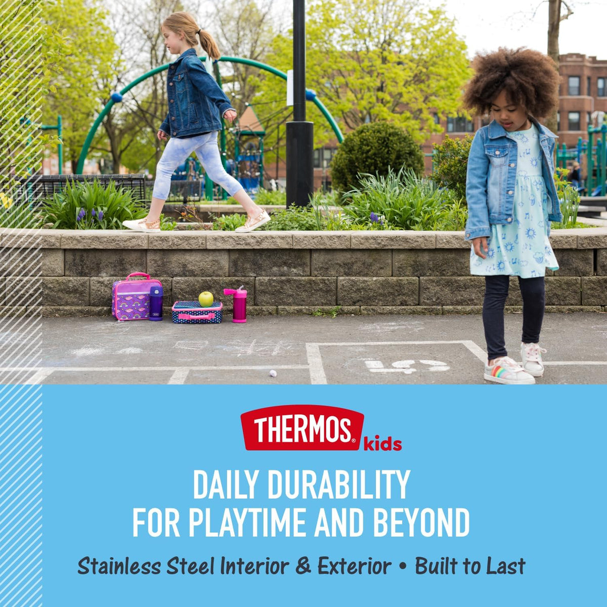 THERMOS FUNTAINER Water Bottle - 12 Ounce Stainless Steel Vacuum Insulated Kids Bottle with Straw | Lightyear Design