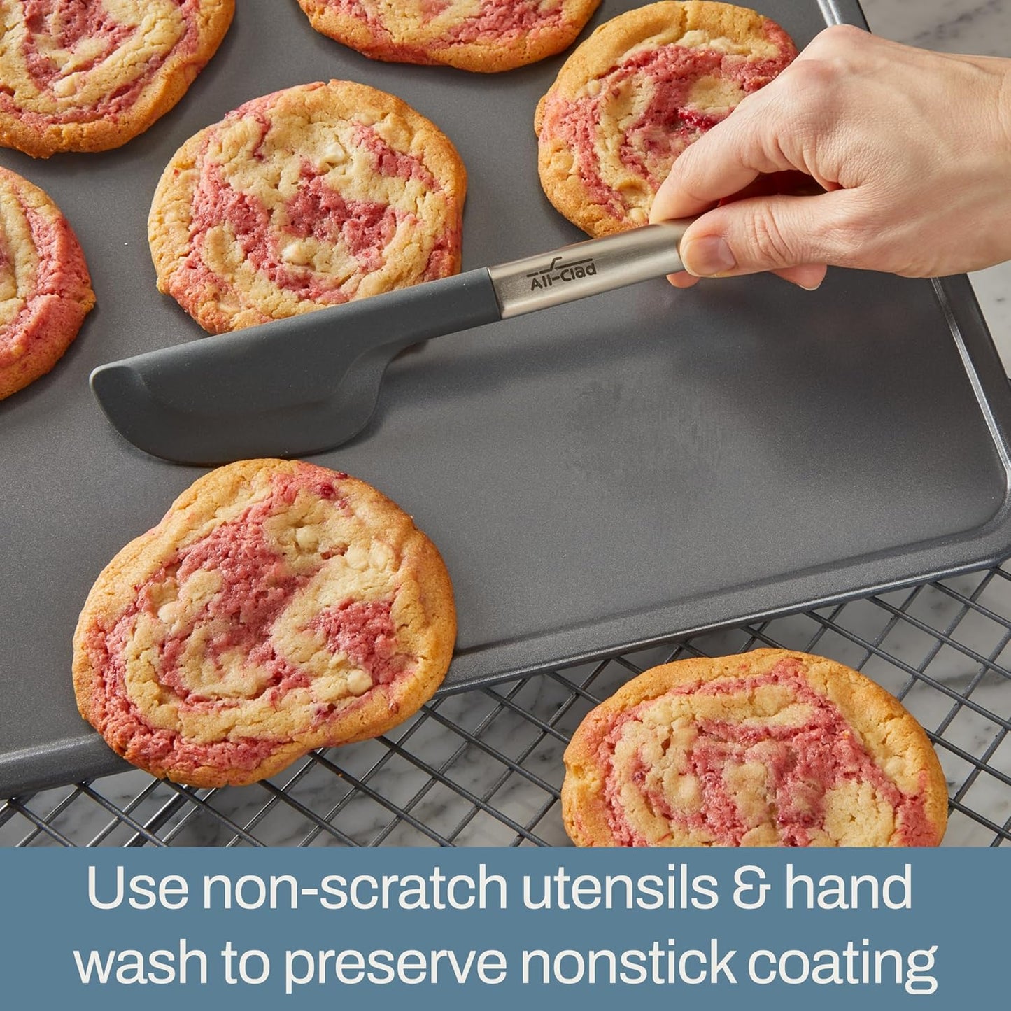 All-Clad Pro-Release Nonstick Bakeware Set - 5-Piece Oven Safe Set | Includes Cookie Sheet, Muffin Pan, & More