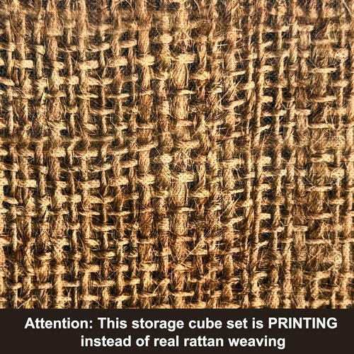 Homyfort Cube Storage Bins - Collapsible Fabric Organizer with Dual Handles | Set of 6, 11x11 Inches