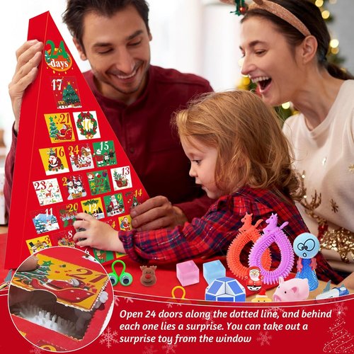 Fidget Advent Calendar - 24 Days of Surprises | Christmas Countdown Gifts for Kids & Teens