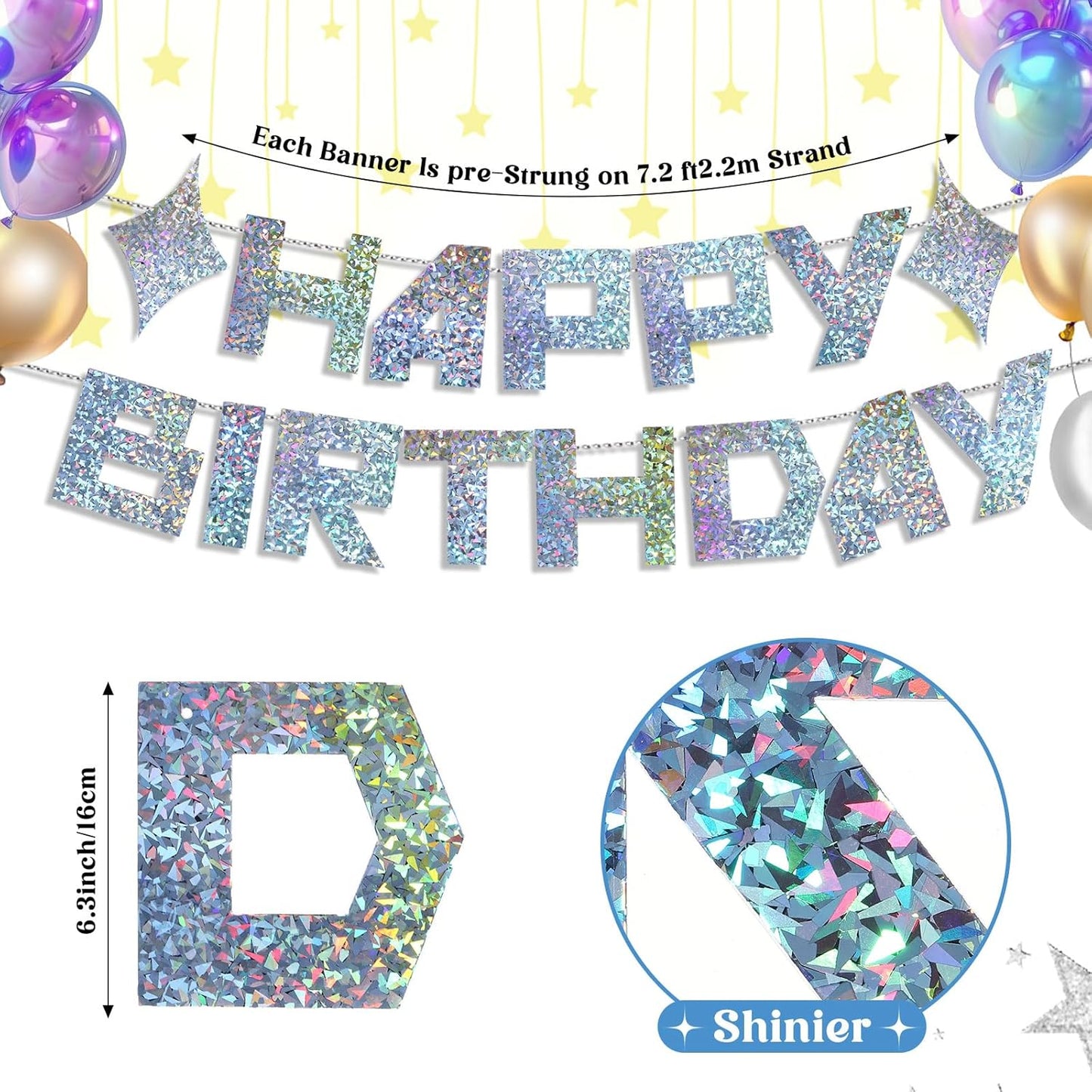 Tinlade K-Pop Birthday Banner - Happy Birthday Decoration for Korean Pop Fans | Party Decor