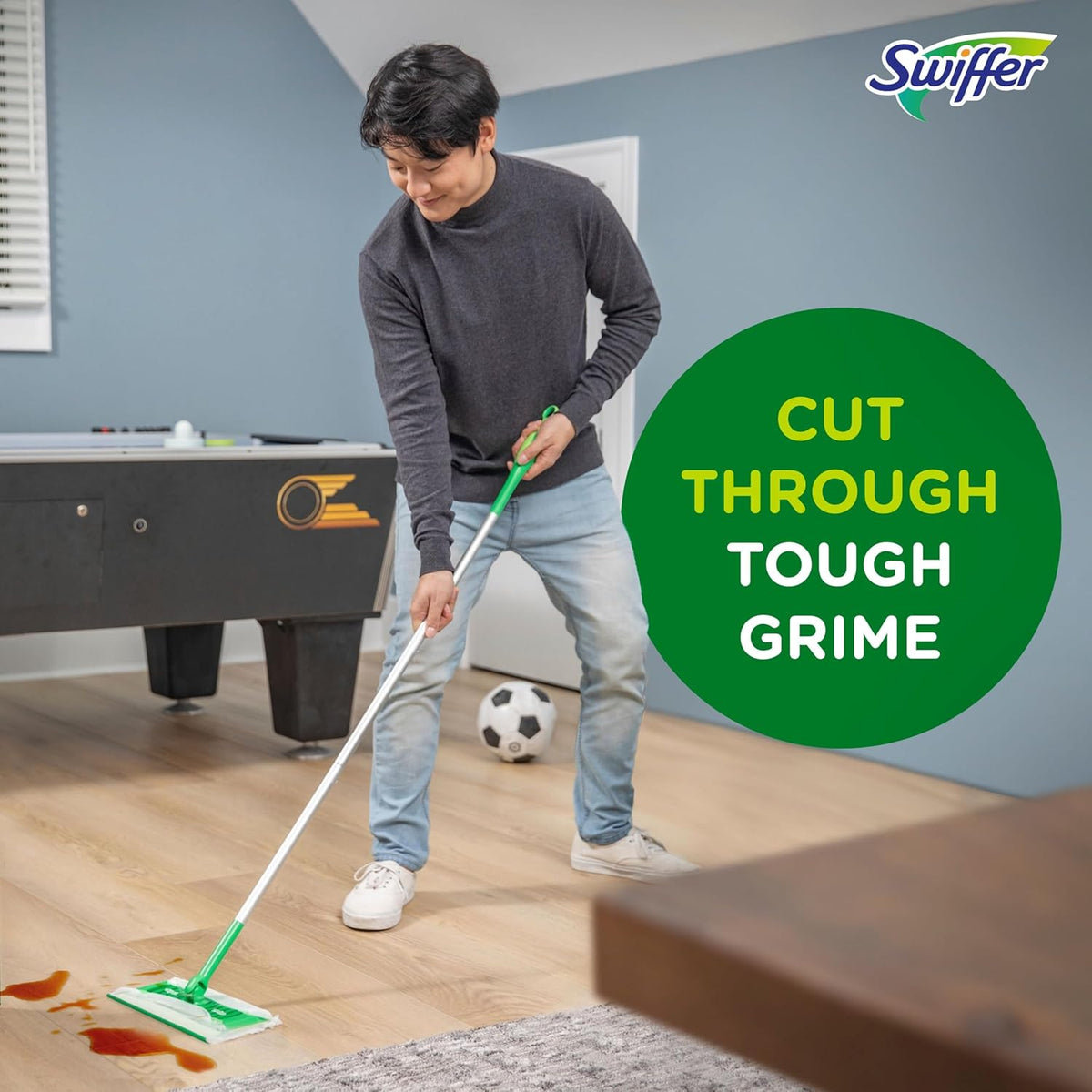 Swiffer Sweep + Mop Wet Pads Refill - All-Purpose Floor Cleaner for Dirt & Dust | Fresh Gain, 36ct