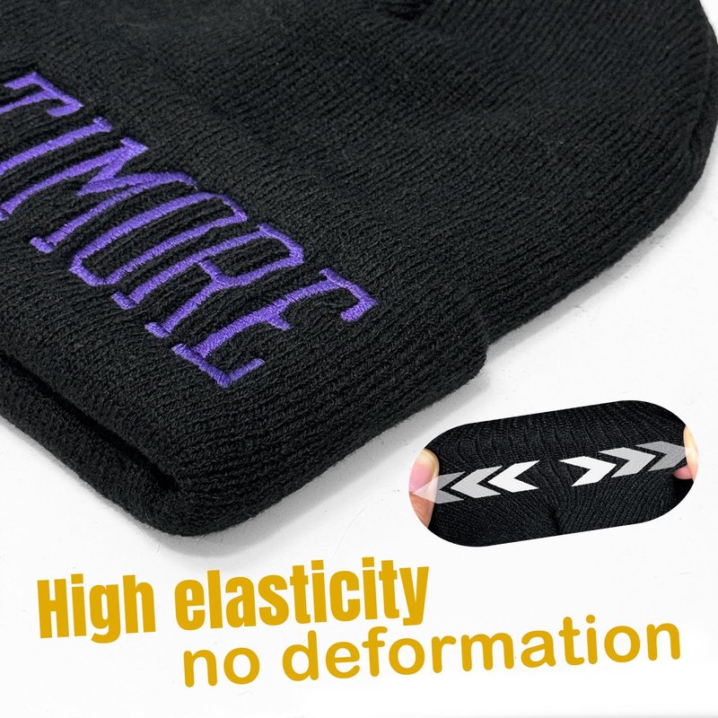 JZYEGSW Football Winter Hat for Men Women Cities Beanie Knit Cuffed Cap for Fans Gifts