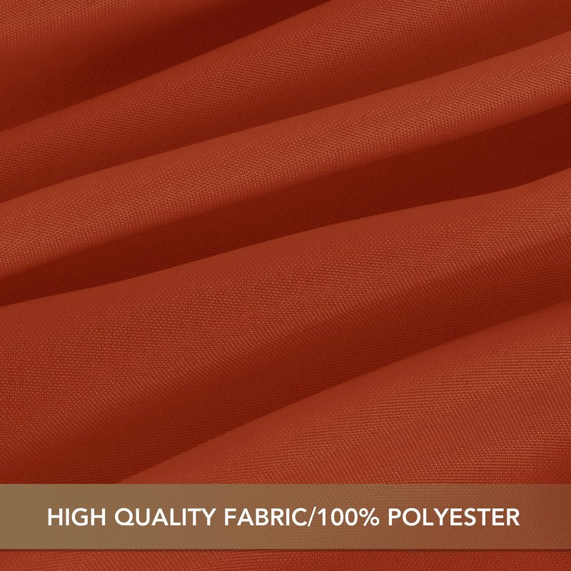 sancua Thanksgiving Tablecloths for 6 Foot Rectangle Tables, 8 Pack Burnt Orange - Washable Polyester Fabric Fall Table Cloth for Holiday Party, Birthday, Banquet Reception, 54x108 Inch Rust
