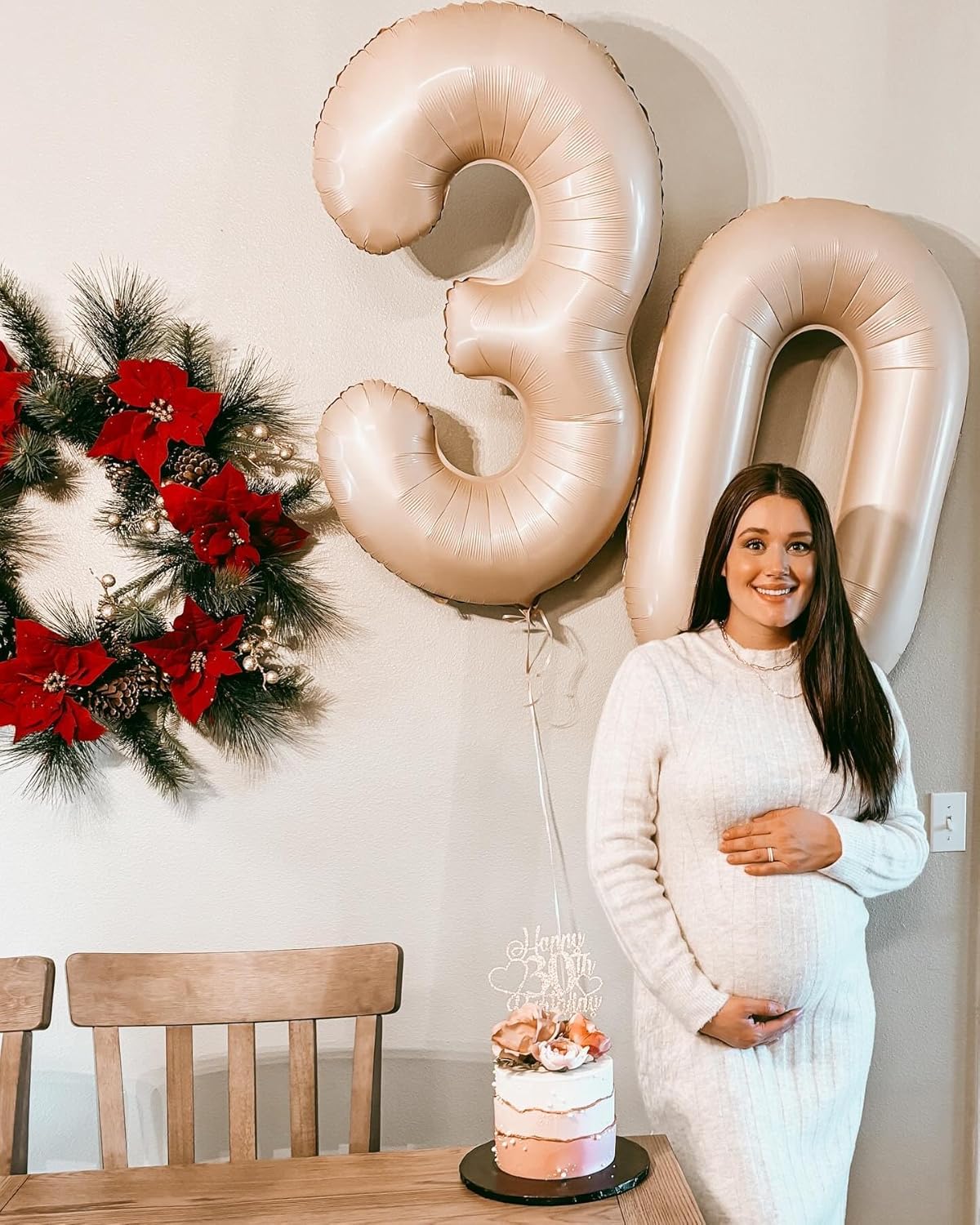 Light Brown Number Balloon - 40 Inch Tan 0 Balloon | Beige Birthday Decorations for All Ages