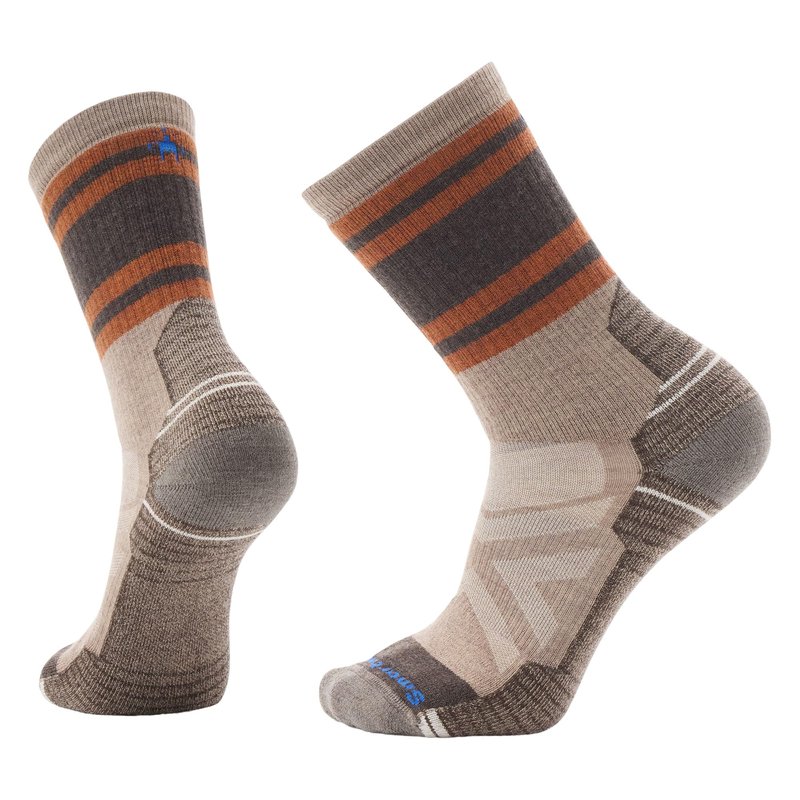 Smartwool Mens Hike Full Cushion Lolo Trail Crew Socks Fossil Large