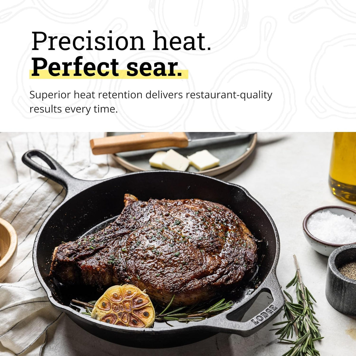 Lodge Seasoned Cast Iron Skillet - PFAS-Free Non-Toxic Cookware - Naturally Non-Stick & Oven Safe - 10.25 Inches