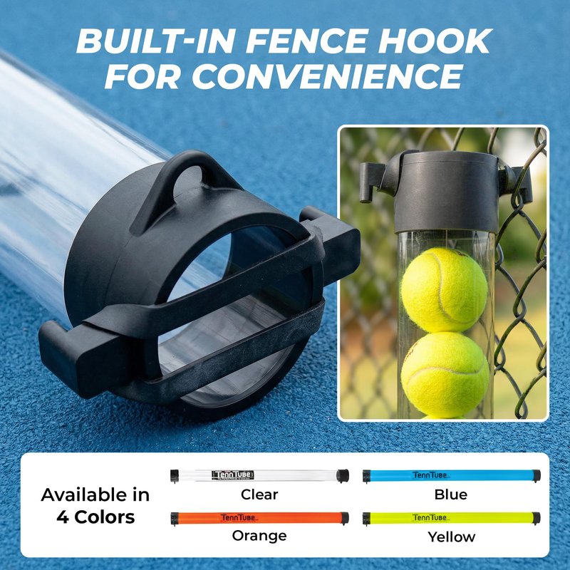 Tourna Tenn Tube Tennis Ball Pickup, Blue (TUB-21-B), 48" High