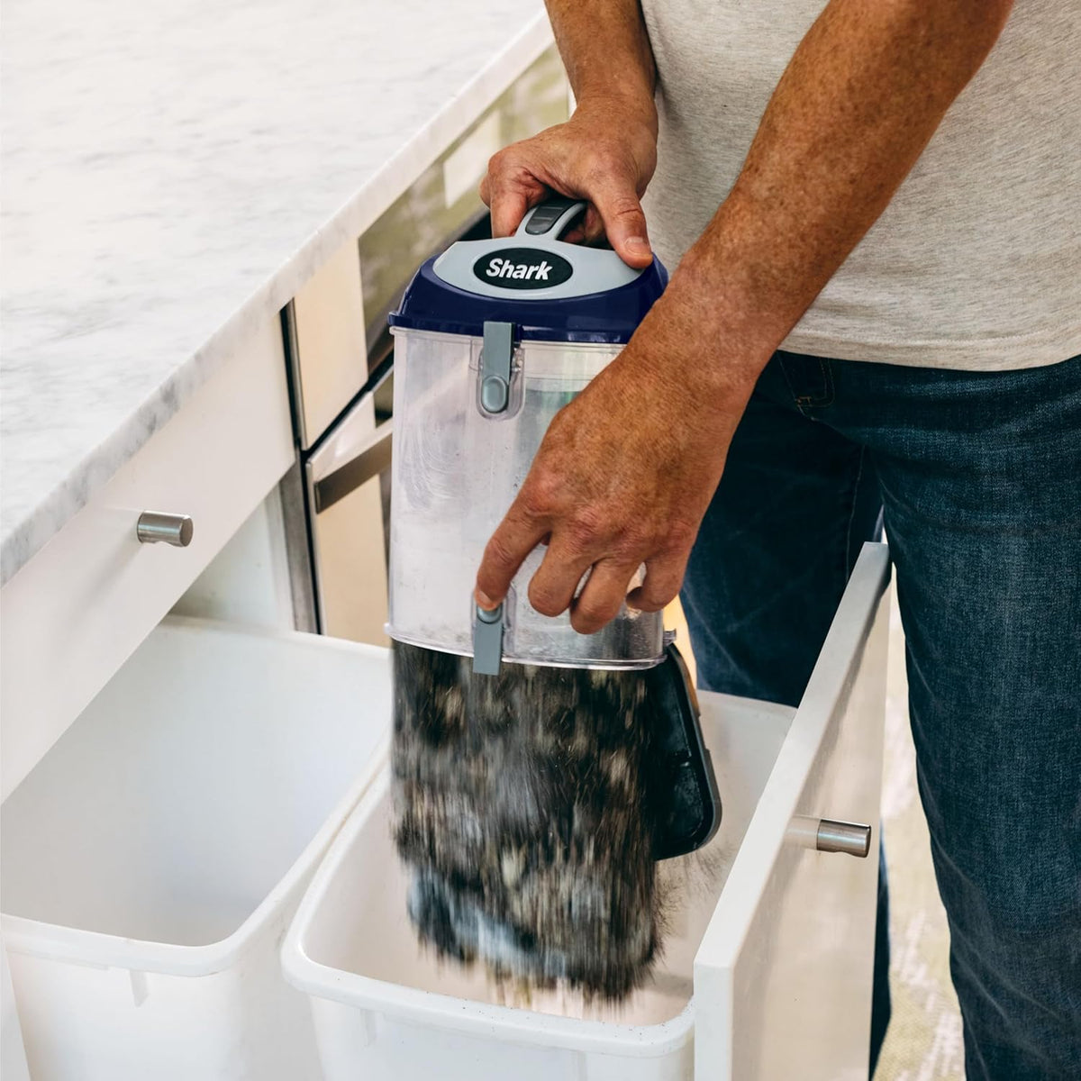 Shark NV360 Navigator Lift-Away Vacuum - Powerful Suction for Multi-Surface Cleaning | Large Dust Cup, Blue