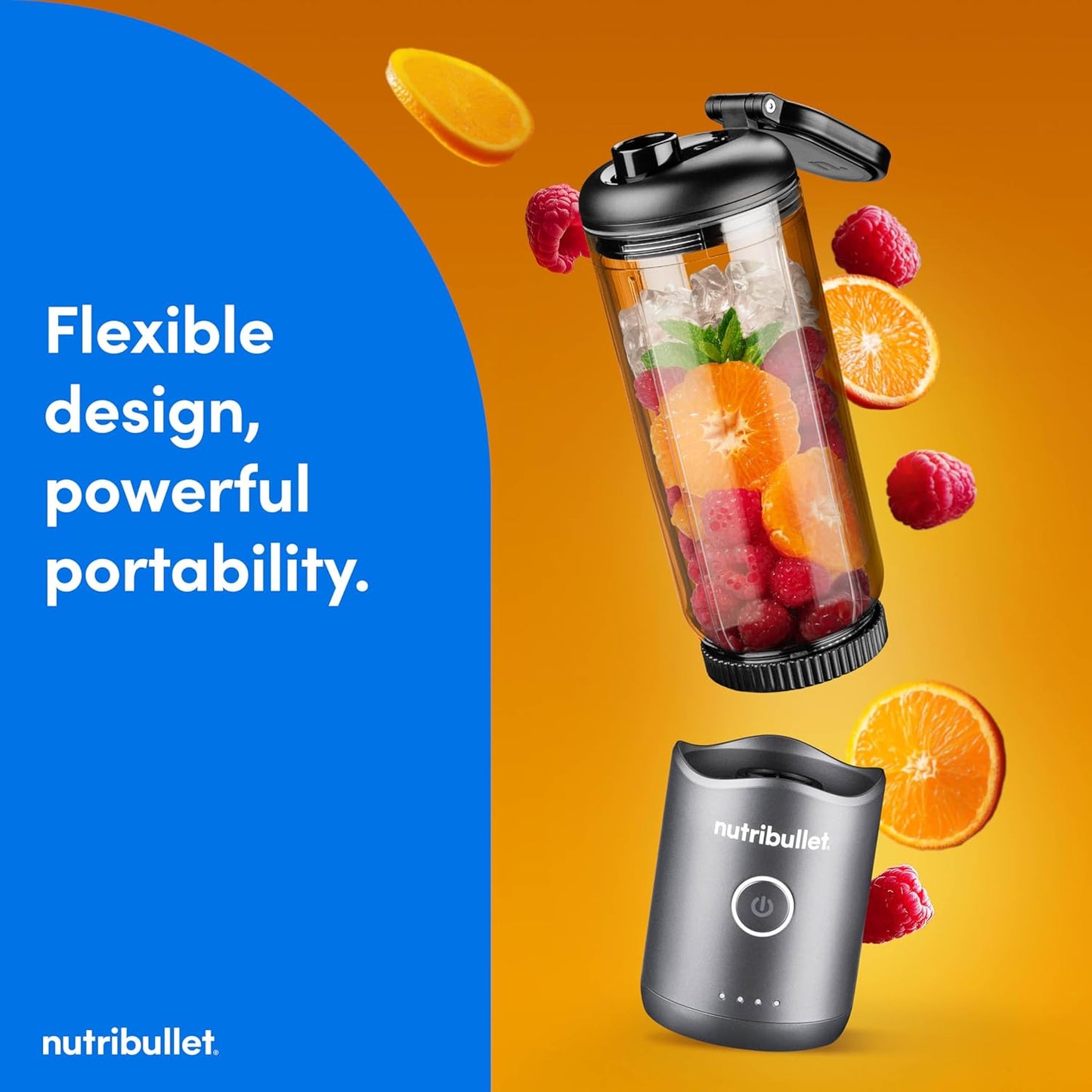 Nutribullet Flex Portable Blender - Powerful & Compact Design | Gunmetal Gray