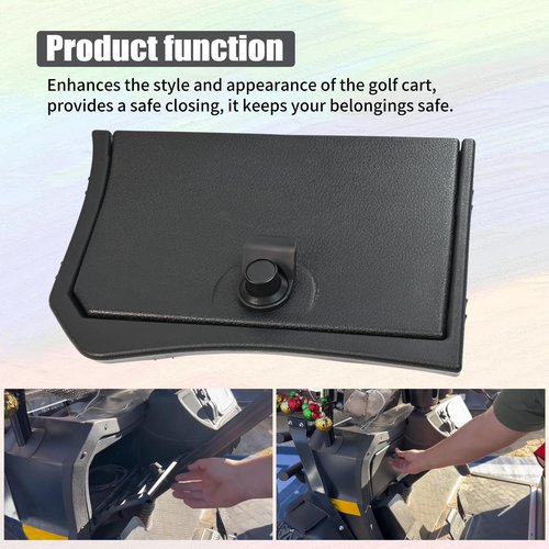 Golf Cart Glove Box Door Set Kit Compatible with Kandi Kruiser 2P/4P/6P electric golf carts, Glove Box Door Set for Electric Golf Cart,Comes with Two Door Set, Includes Hardware, Golf Cart Accessor