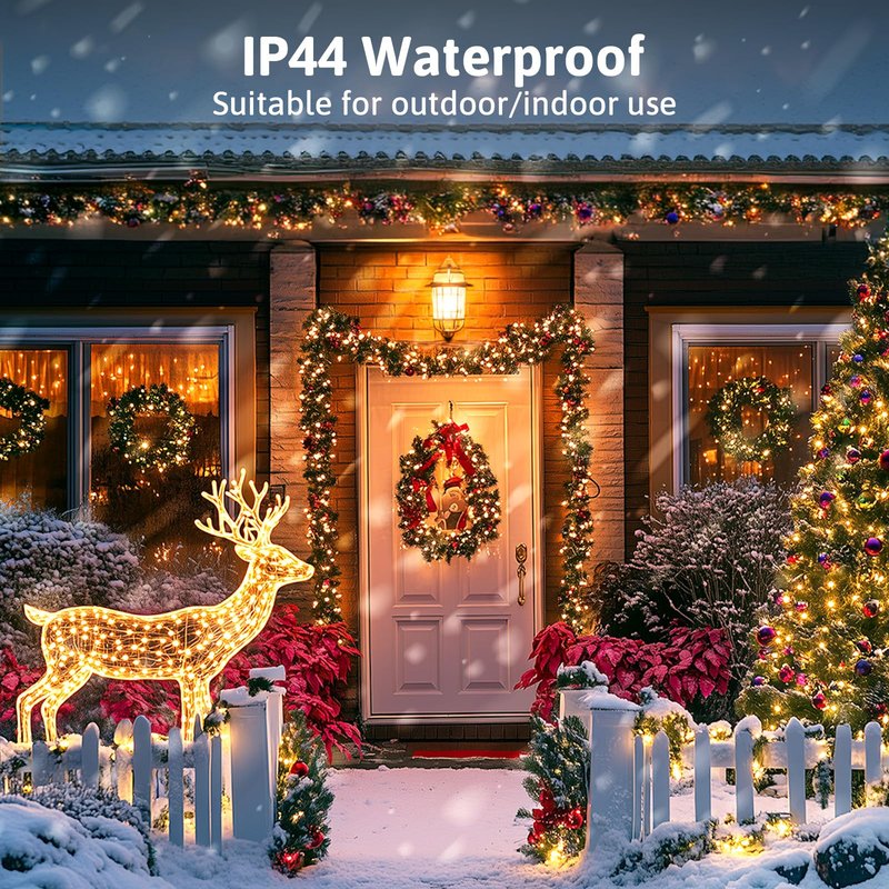 33ft 100 LED Fairy Lights Battery Operated with Remote, HALHSAP Battery Powered String Lights, Waterproof Twinkle Fairy Lights for Bedroom DIY Party Wedding Indoor Outdoor Christmas Decorations 1 PACK