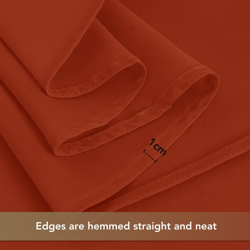 sancua Thanksgiving Tablecloths for 6 Foot Rectangle Tables, 8 Pack Burnt Orange - Washable Polyester Fabric Fall Table Cloth for Holiday Party, Birthday, Banquet Reception, 54x108 Inch Rust