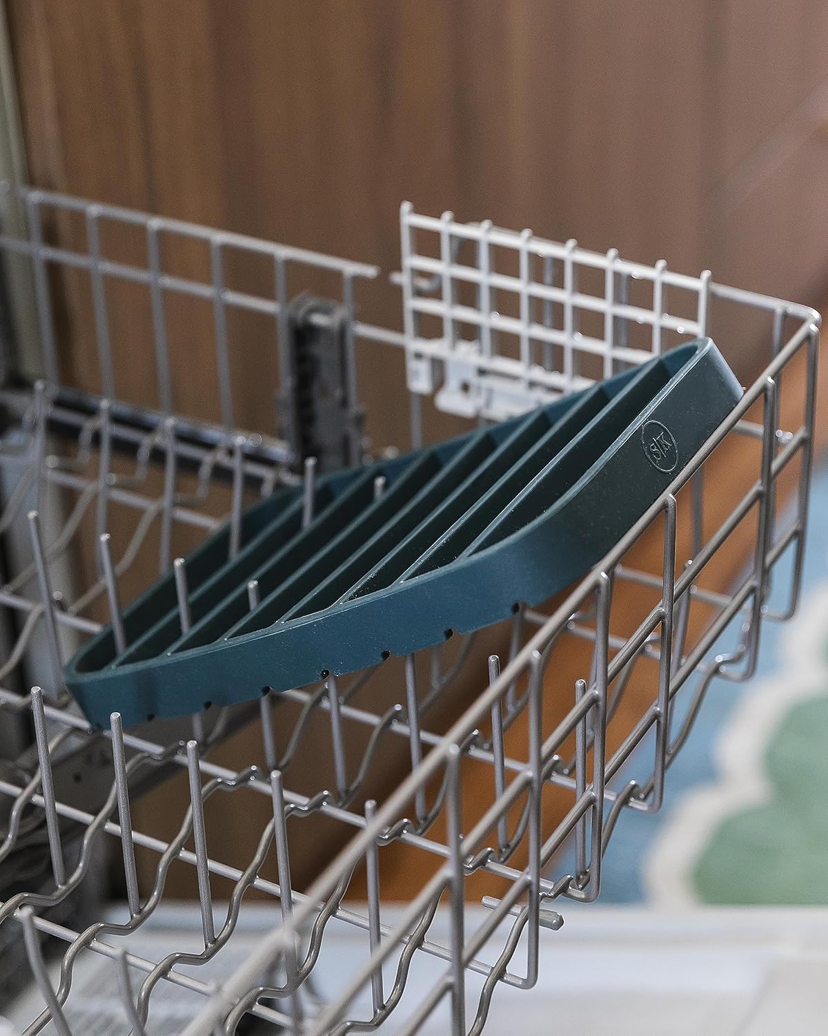 Silicone Kitchen Extra Large Roasting Rack Pan - Dishwasher Safe, BPA Free, Non-Toxic | Navy, 2 Pack